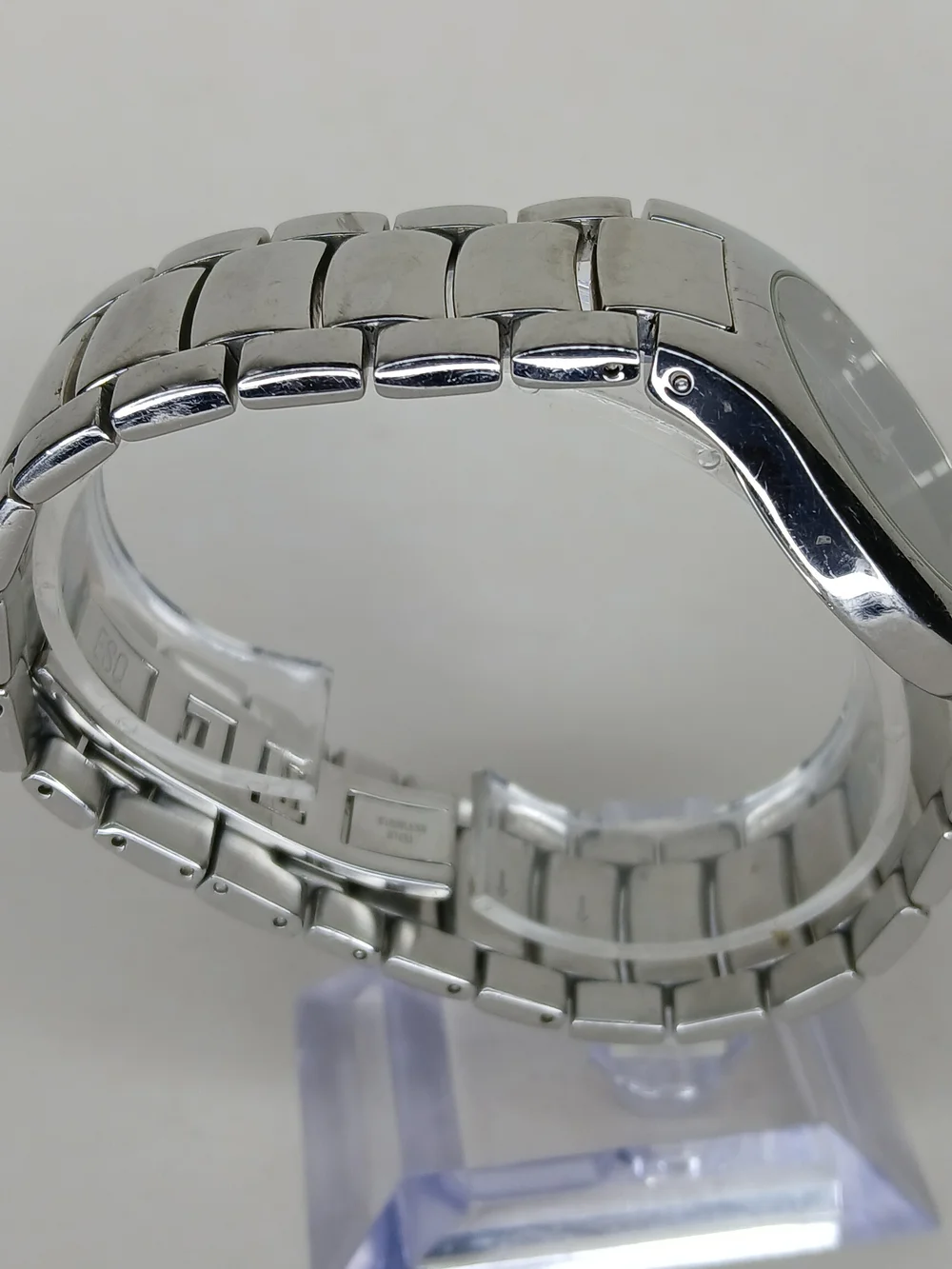 ​ESQ By Movado E5230 Stainless Steel Black Diamond Marker Quartz Mens Watch